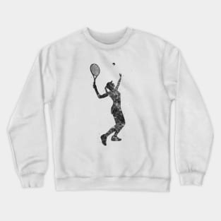 Tennis girl black and white Crewneck Sweatshirt